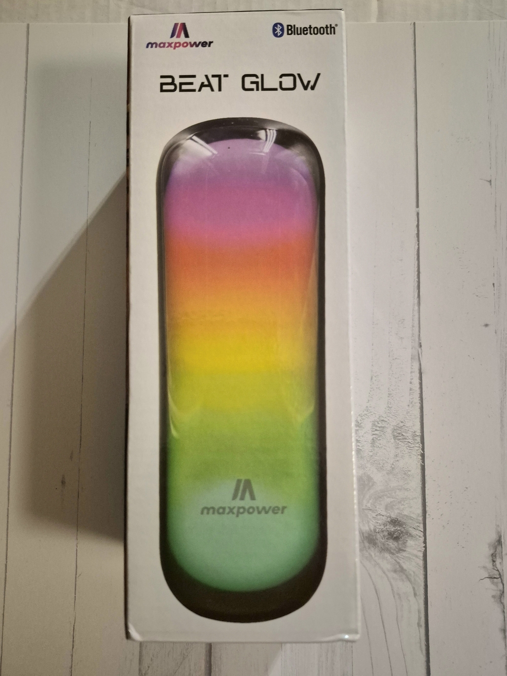 MaxPower Beat Glow Portable Bluetooth Speaker — Rainbow Gradient
